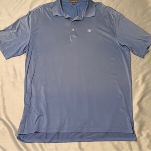 Peter Millar Sky Blue Summer Comfort Polo Shirt Men’s Size XL